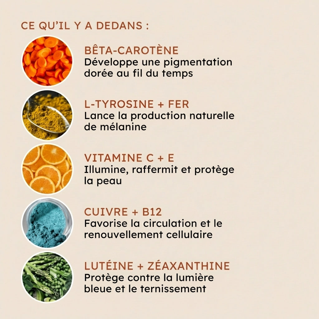 Gouttes Bronzantes à Boire