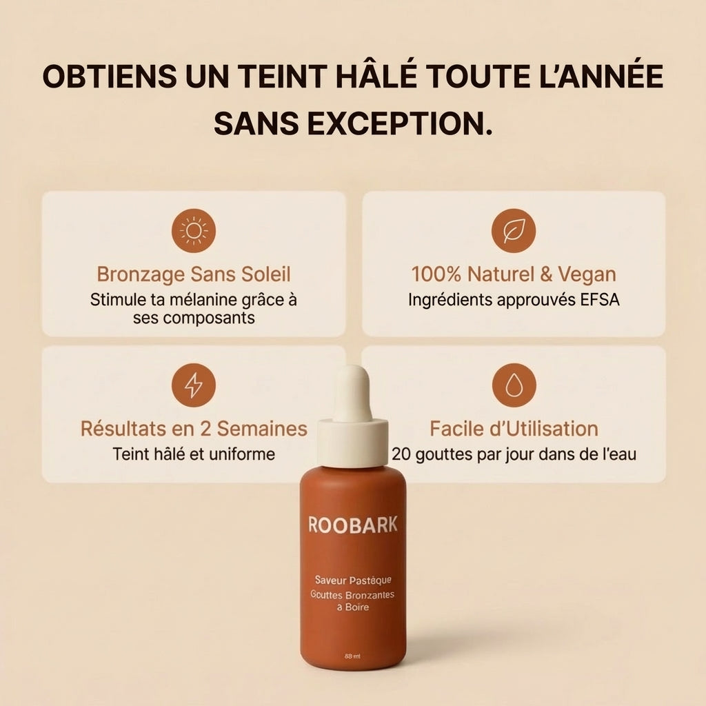 Gouttes Bronzantes à Boire